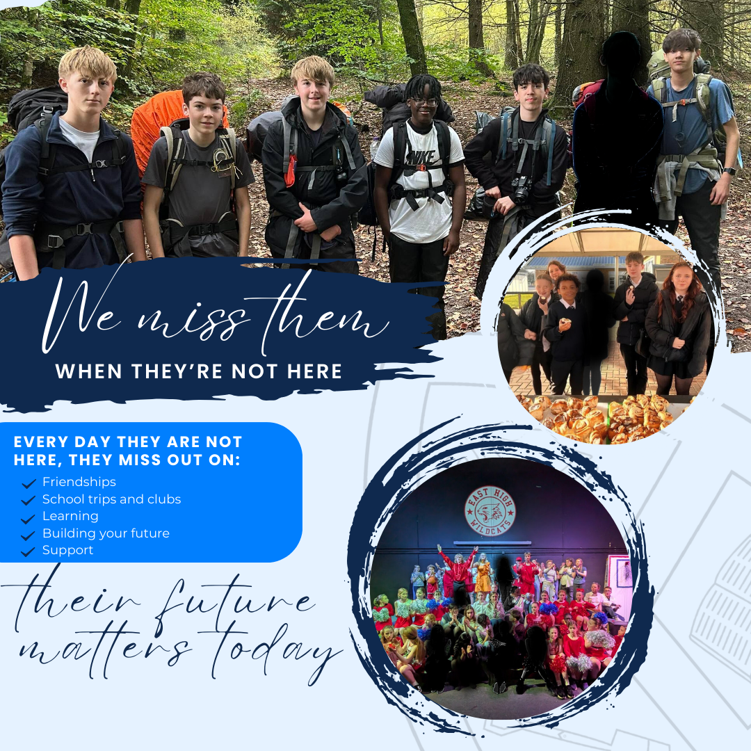 Every day you’re not here, you miss out on: Every day you’re not here, you miss out on: