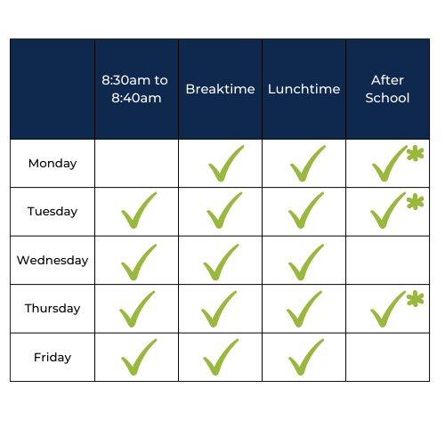 Team Hub Timetable